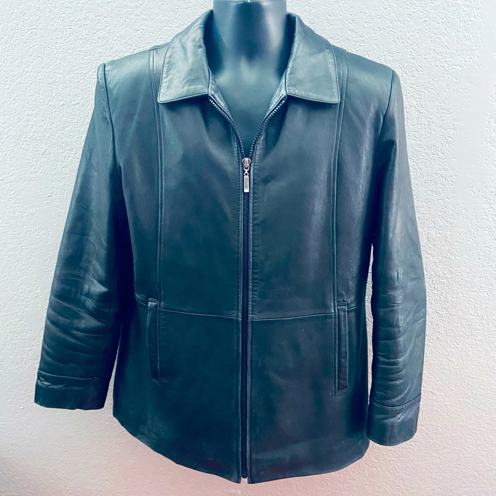 Reed Vintage Classic Soft Leather Jacket w/ Removable Lining - L